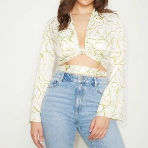 Dynamite wrap crop top